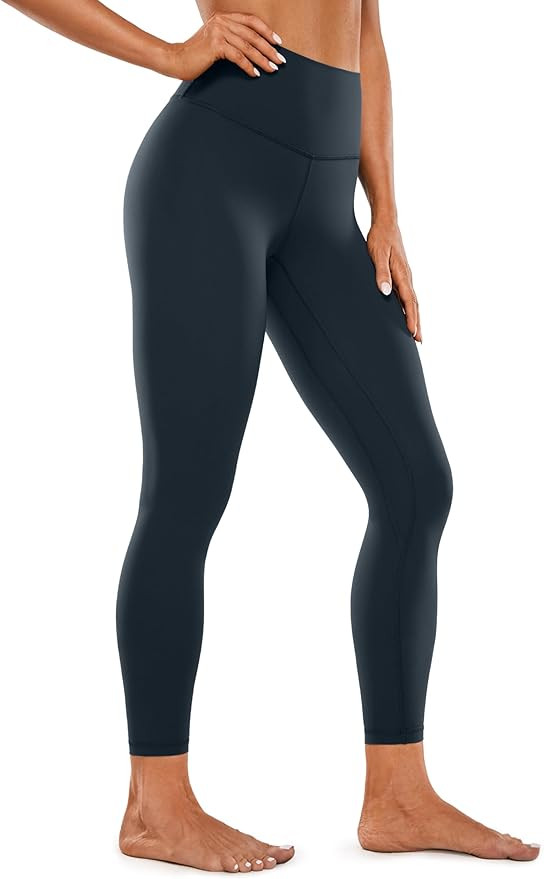 CRZ YOGA Womens Brushed Naked Feeling Workout Leggings 25" / 28"- High Waisted Gym Compression Tu... | Amazon (US)