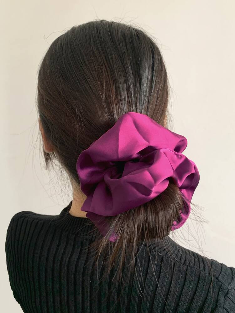 Minimalist Satin Scrunchie | SHEIN