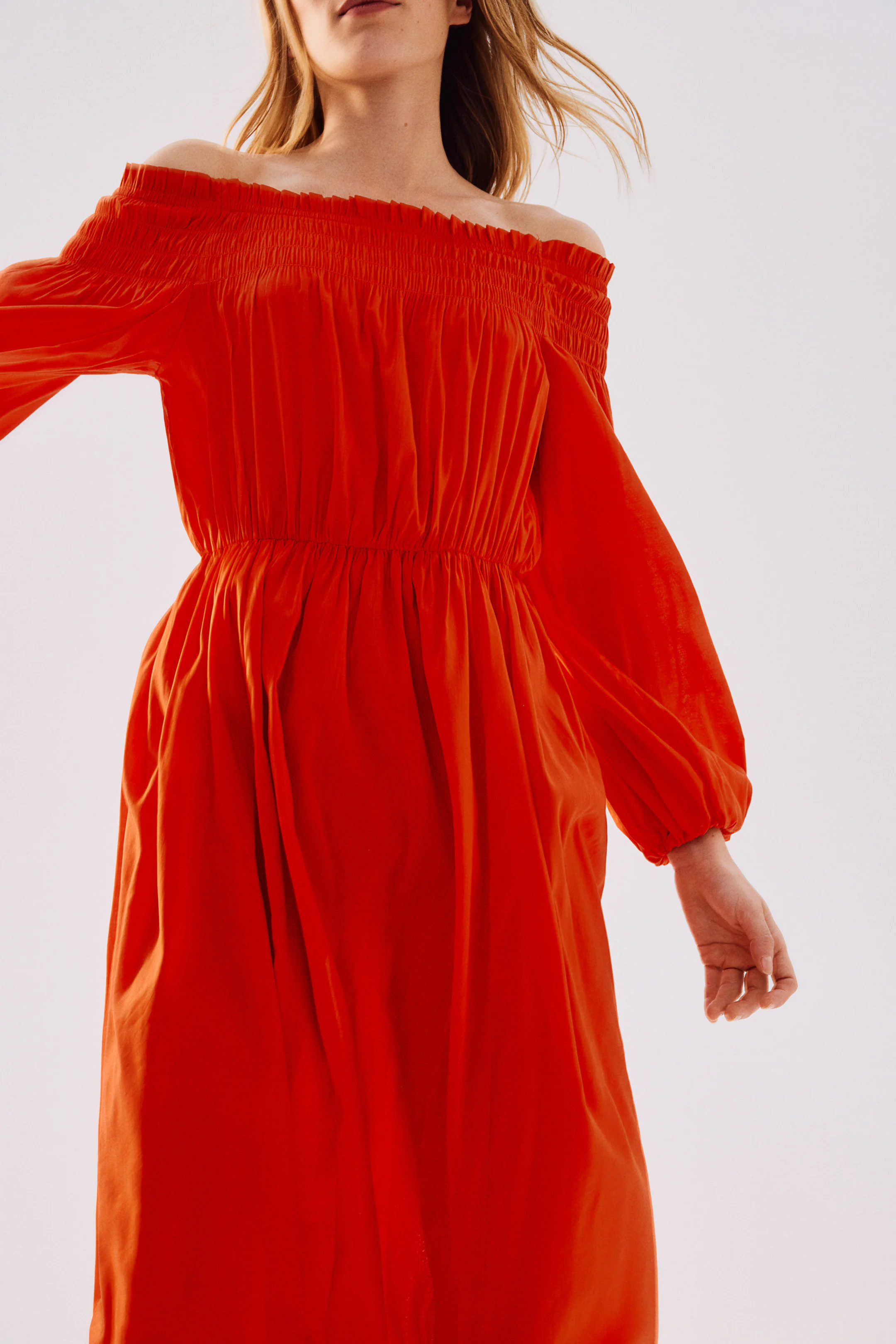 Smocked Off-the-shoulder Dress | H&M (US + CA)