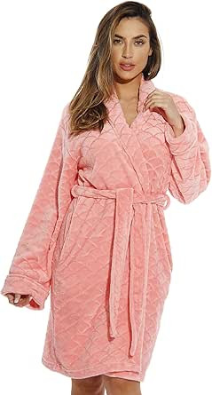 Just Love Kimono Robe Velour Scalloped Texture Bath Robes for Women | Amazon (US)