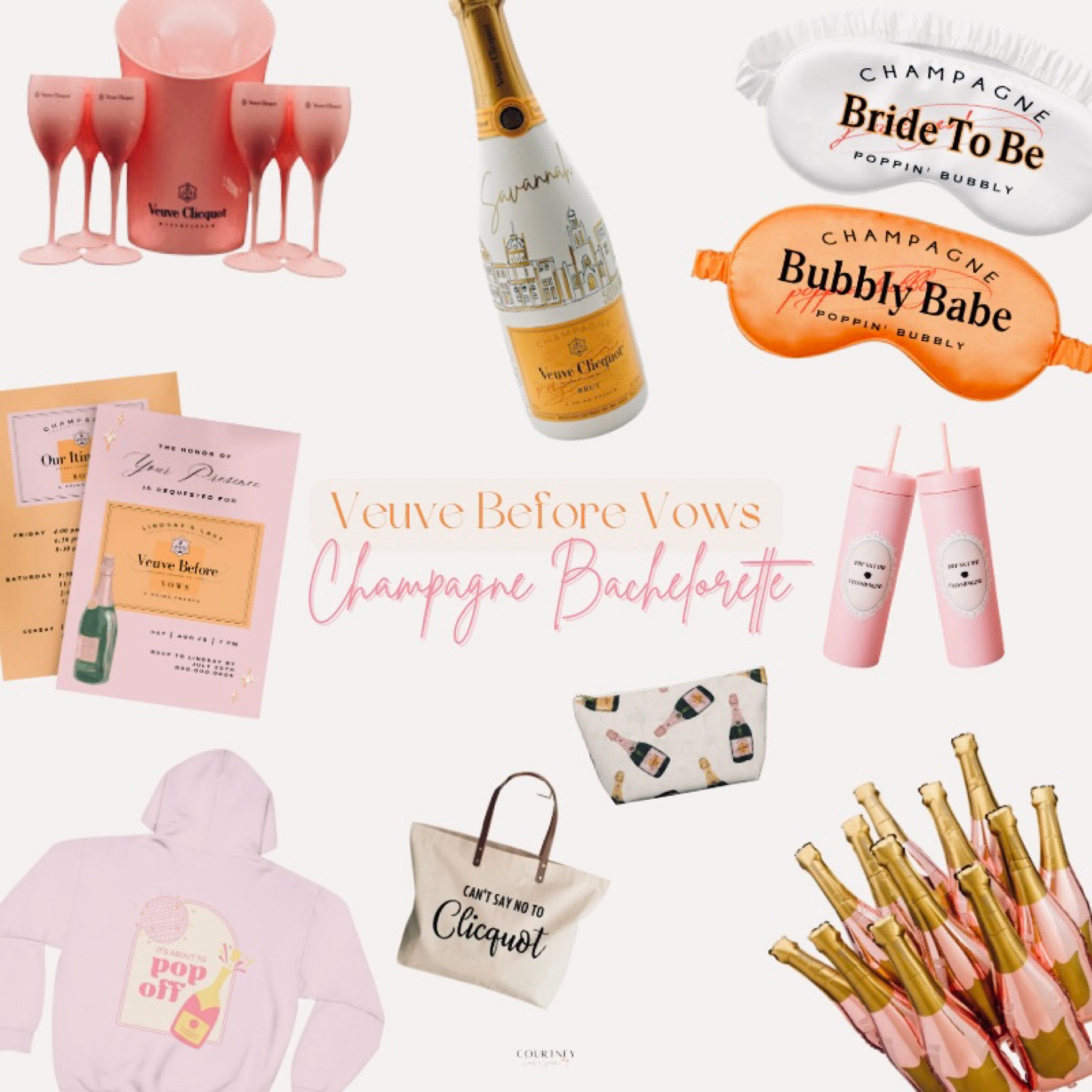Pop the champagne, she's changing her name! 🍾👰🥂 Shop this collection of must-have bachelorette party products for a bubbly celebration the bride-to-be will never forget! Make sure to follow for all your wedding inspiration💍🍾#ChampagneBachelorette #CheersToTheBride #veuvebeforevows #rendezveuve

#LTKFind #LTKwedding #LTKSeasonal