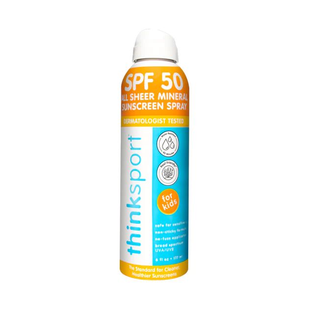 ThinkSport Kids SPF 50 All Sheer Mineral Sunscreen Spray | GOTHINK