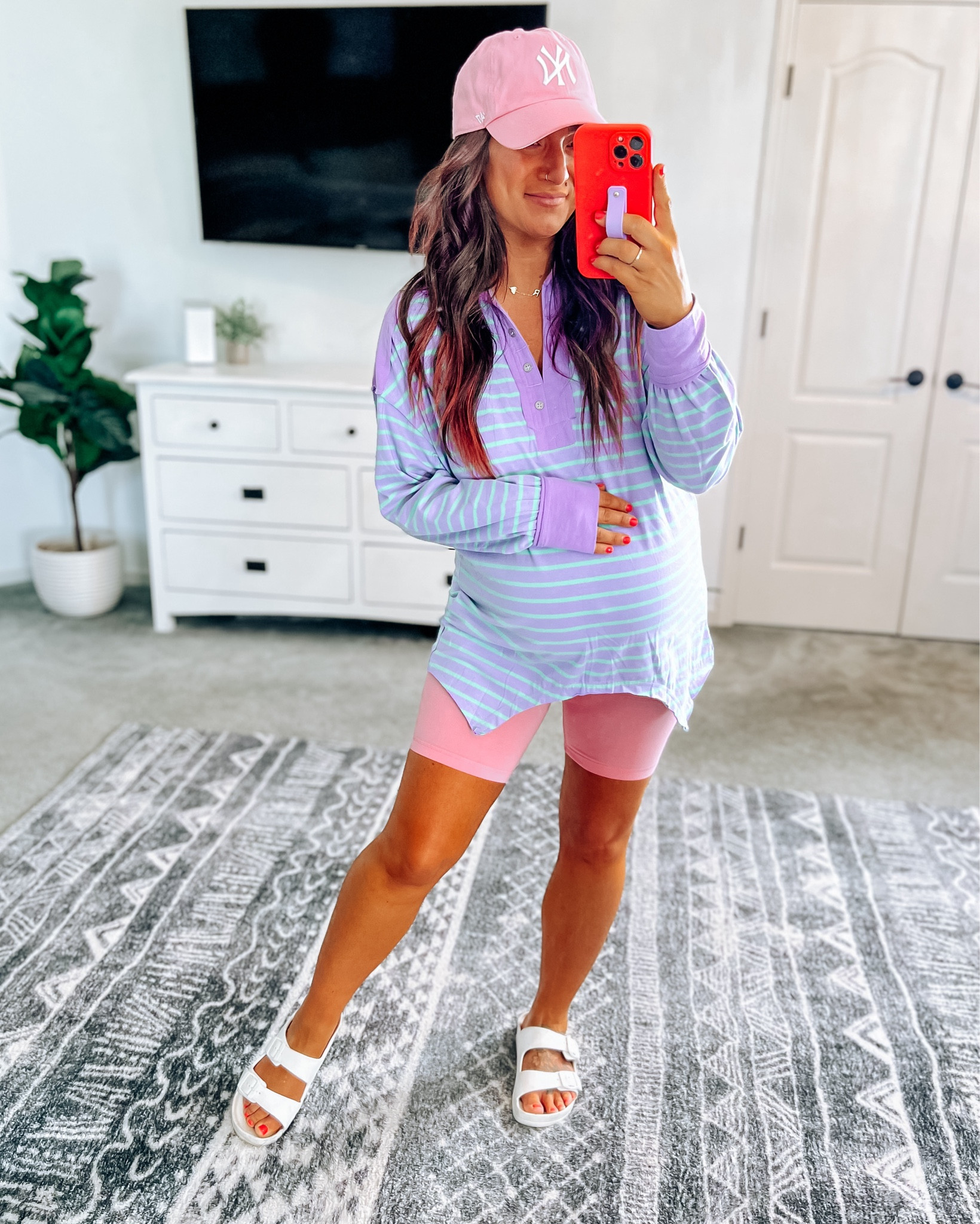 Cute stripe options for Fall! Oversized fits make them bump friendly and will be great postpartum too! 

#LTKSeasonal #LTKStyleTip #LTKFindsUnder50