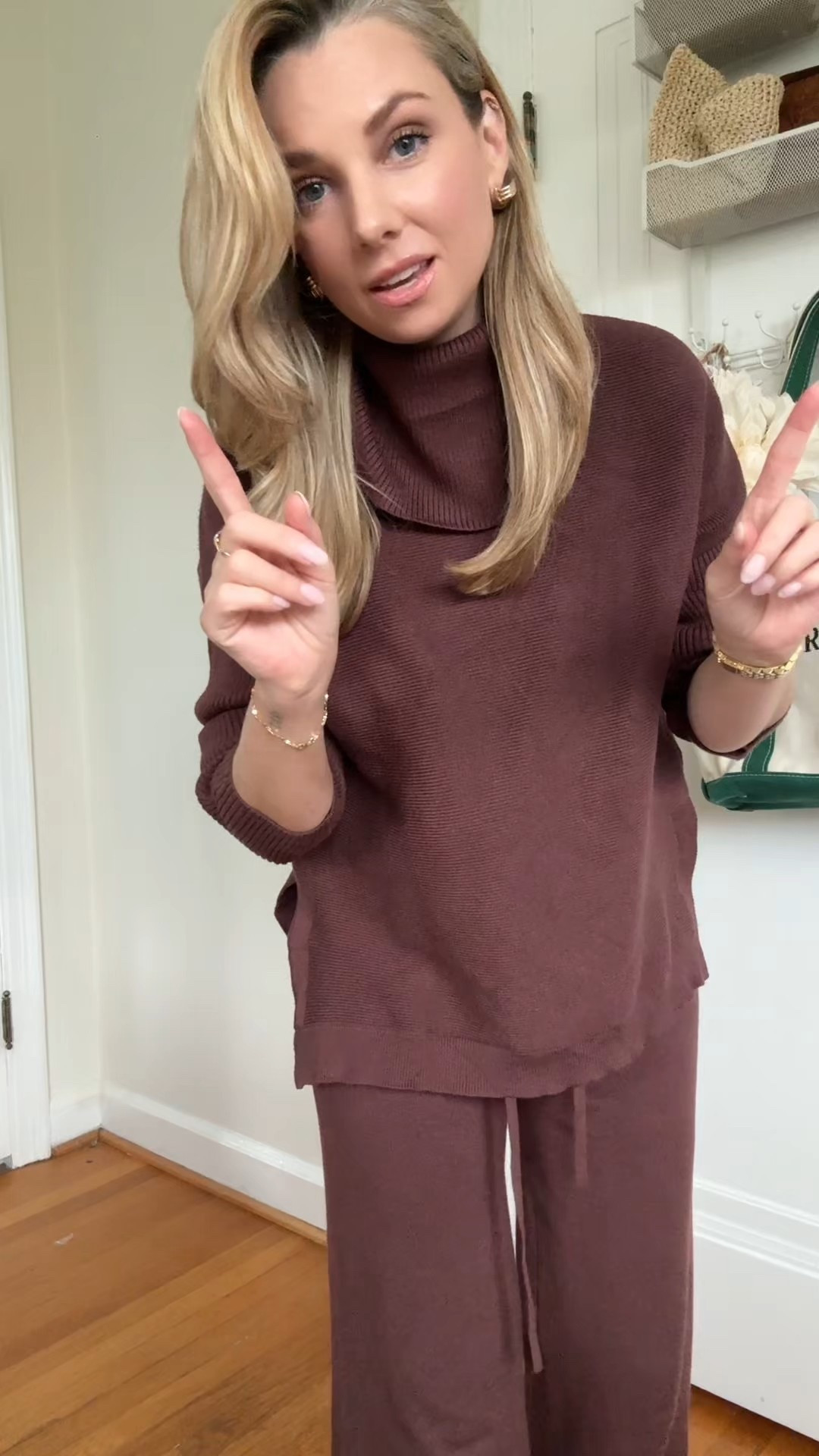 The perfect chic lounge outfit for around the home! Cozy weather at home outfit. Elevated at home outfit ideas! 

#LTKSeasonal #LTKHome