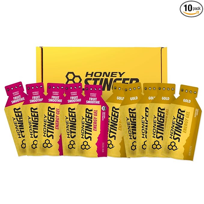 Honey Stinger Energy Gel Variety Pack | 5 Packs Each of Gold and Organic Fruit Smoothie | Gluten ... | Amazon (US)