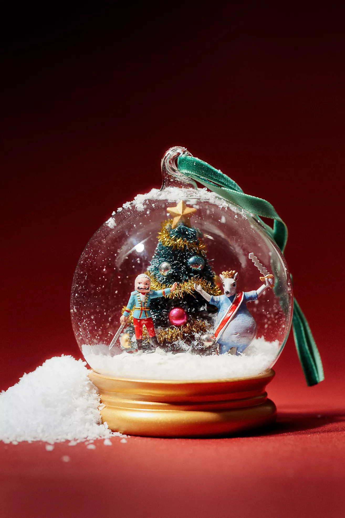 New York City Ballet Glass Snowglobe Ornament | Anthropologie (US)