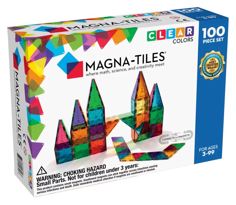 Magna-Tiles Classic 100 Piece Set - Walmart.com | Walmart (US)