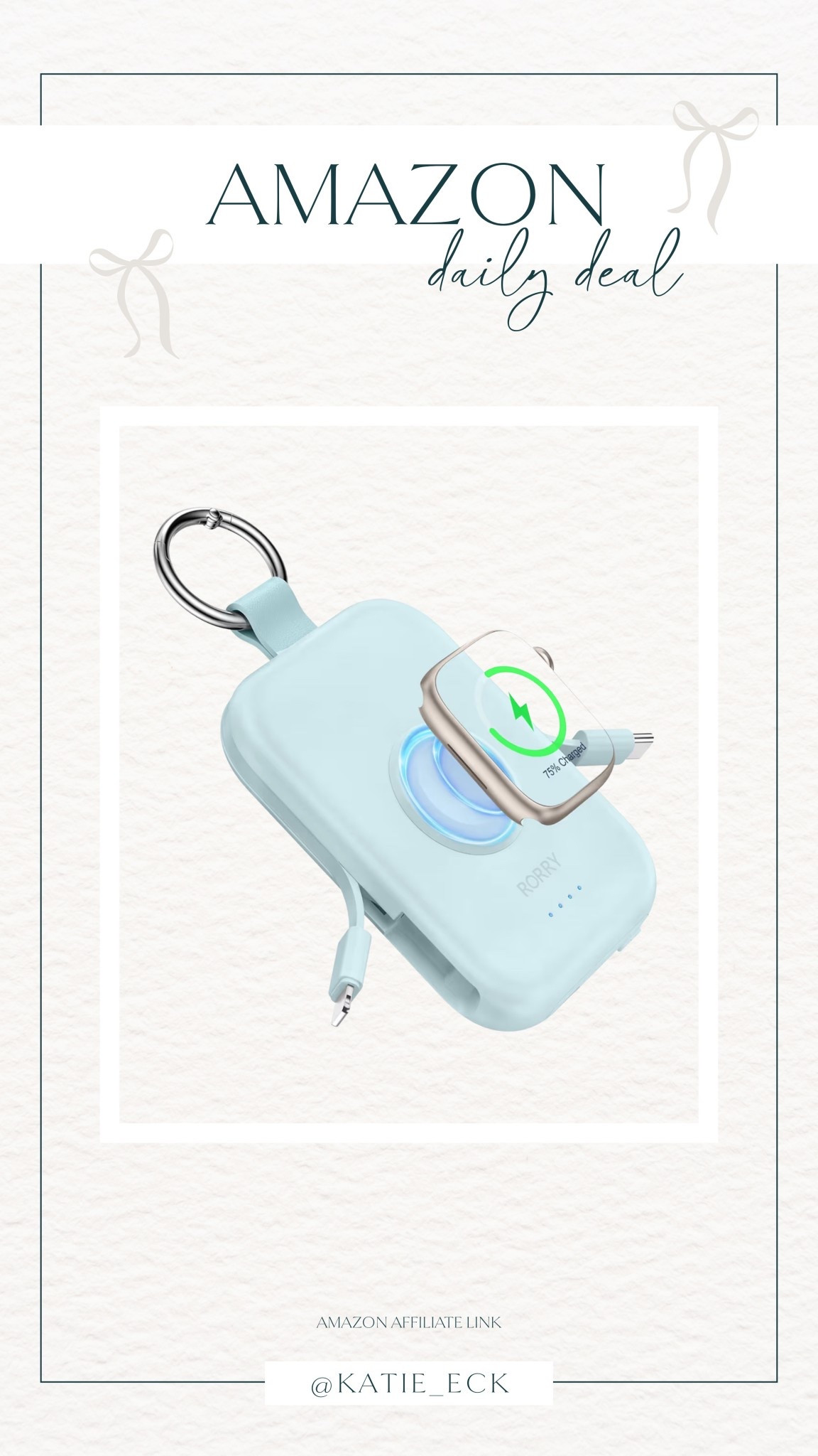 This is such a good stocking stuffer idea! It comes in so many colors and I just got this blue one 🩵 


Christmas present // gift guide for her // gift guide for him // gift idea for teens // portable charger power bank // found it on amazon // iPhone // travel 

#LTKGiftGuide #LTKTravel #LTKFindsUnder50