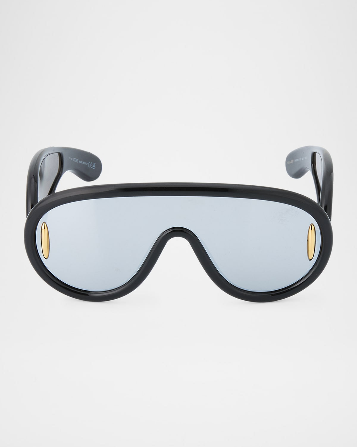 Men & apos;s Wave Acetate Anagram-Temple Mask Sunglasses | Neiman Marcus
