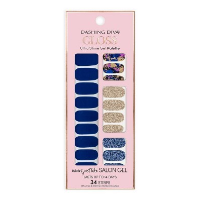 Dashing Diva Gloss Ultra Shine Gel Palette - Blue Vixon | Target
