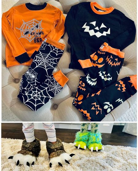 I am obsessing over my kids matching pajamas and monster slippers 🤩 Perfect way to bring in the new season 🕷️ 🕸️

#halloween #kidsapparel #halloweenapparel #halloweenpjs #kidspjs

#LTKHalloween #LTKHoliday #LTKkids