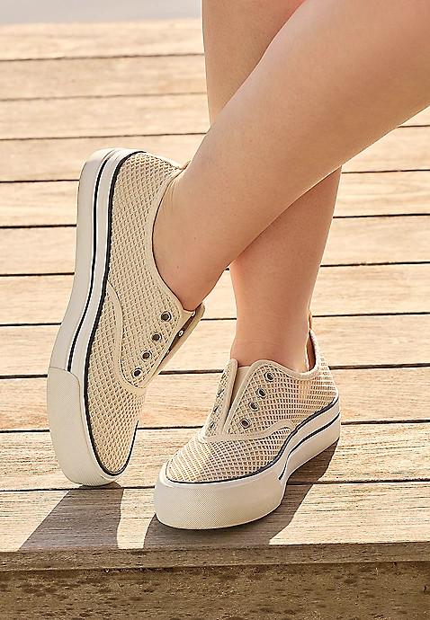 SuperCush Knit Mesh Platform Sneaker | Maurices