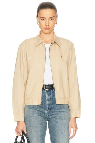Polo Ralph Lauren Windbreaker Jacket in Tan | FWRD 