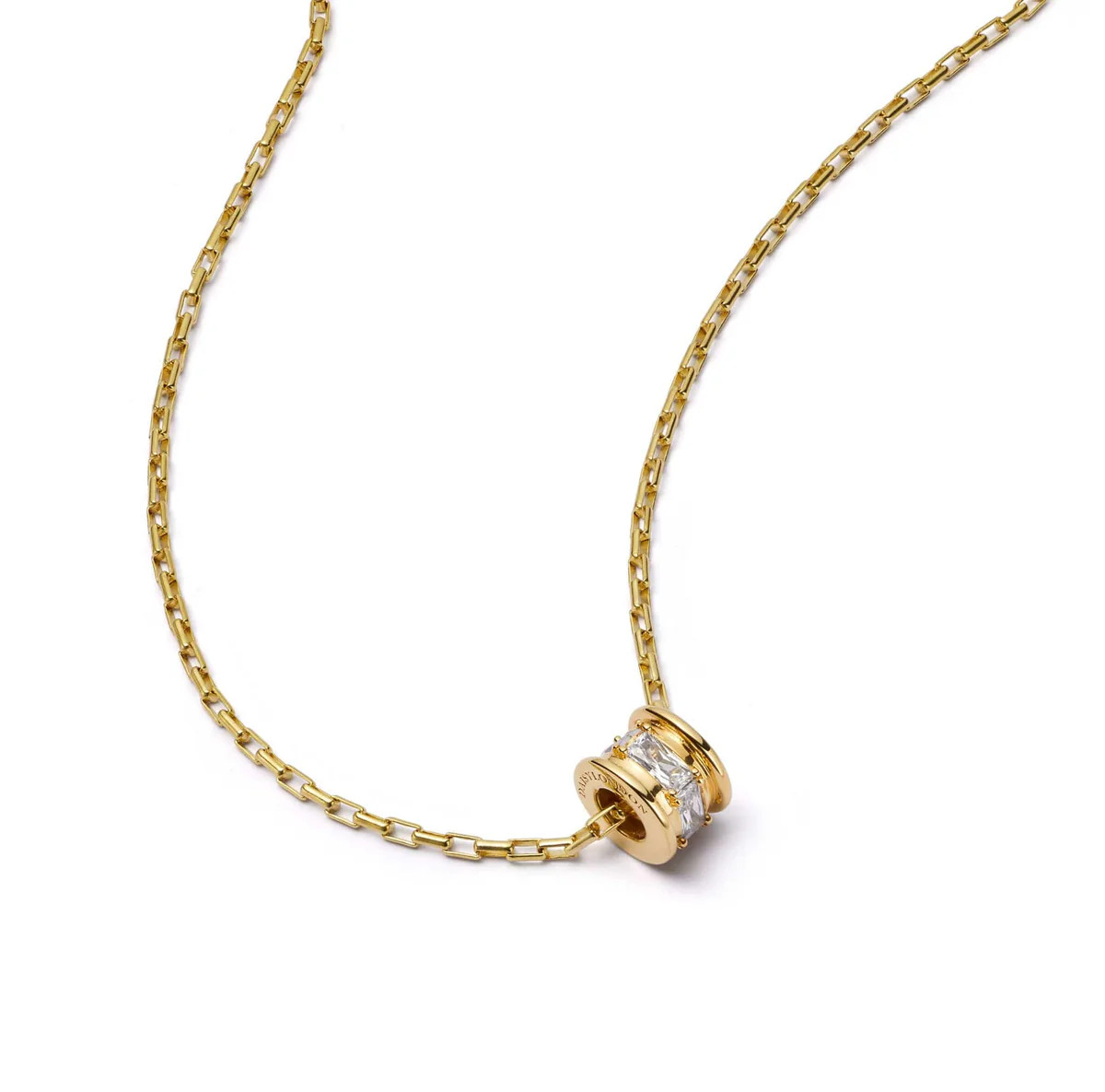 Polly Crystal Bead Necklace 18ct Gold Plate | Daisy London Jewellery
