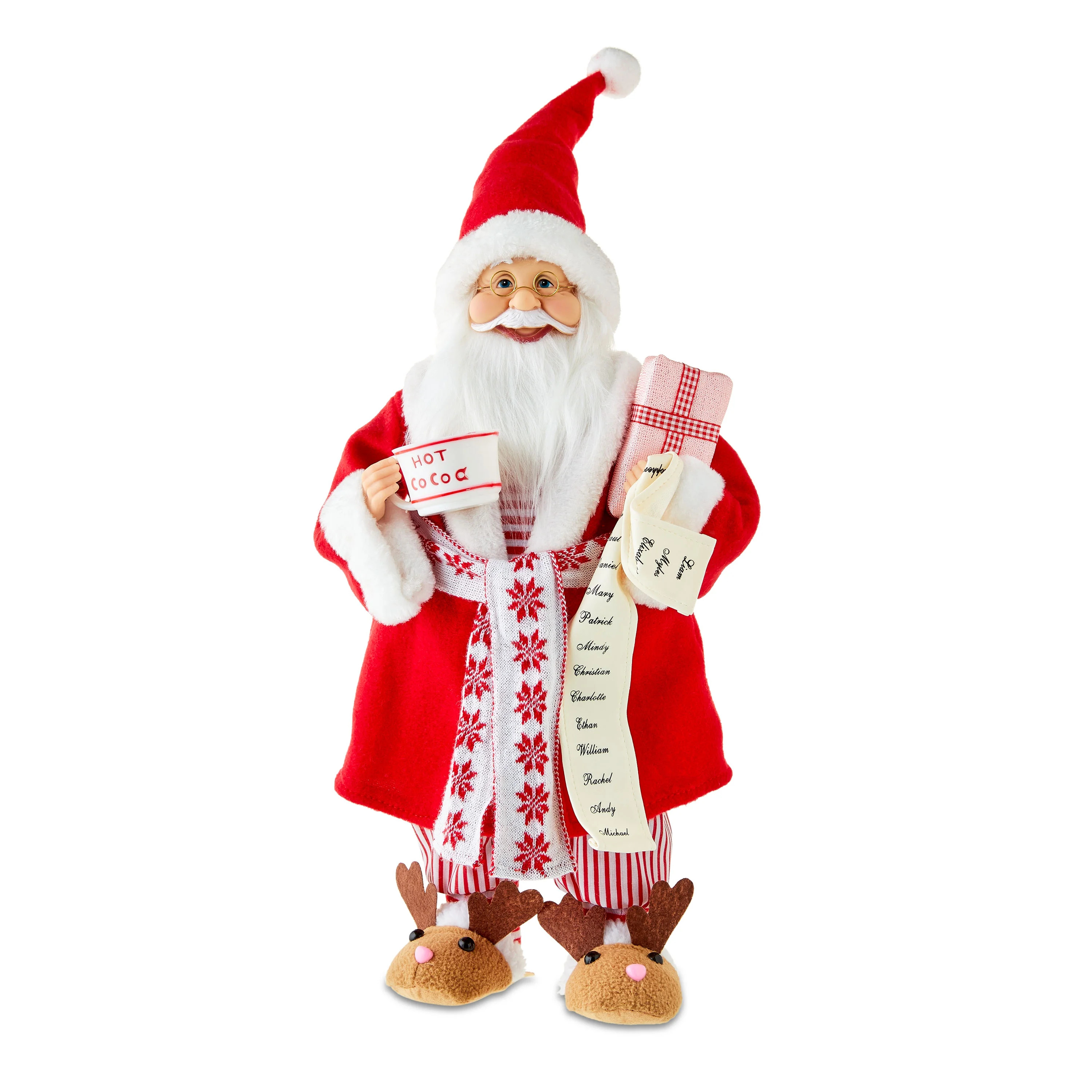 Santa in Robe and Slippers, 18 in, by Holiday Time | Walmart (US)