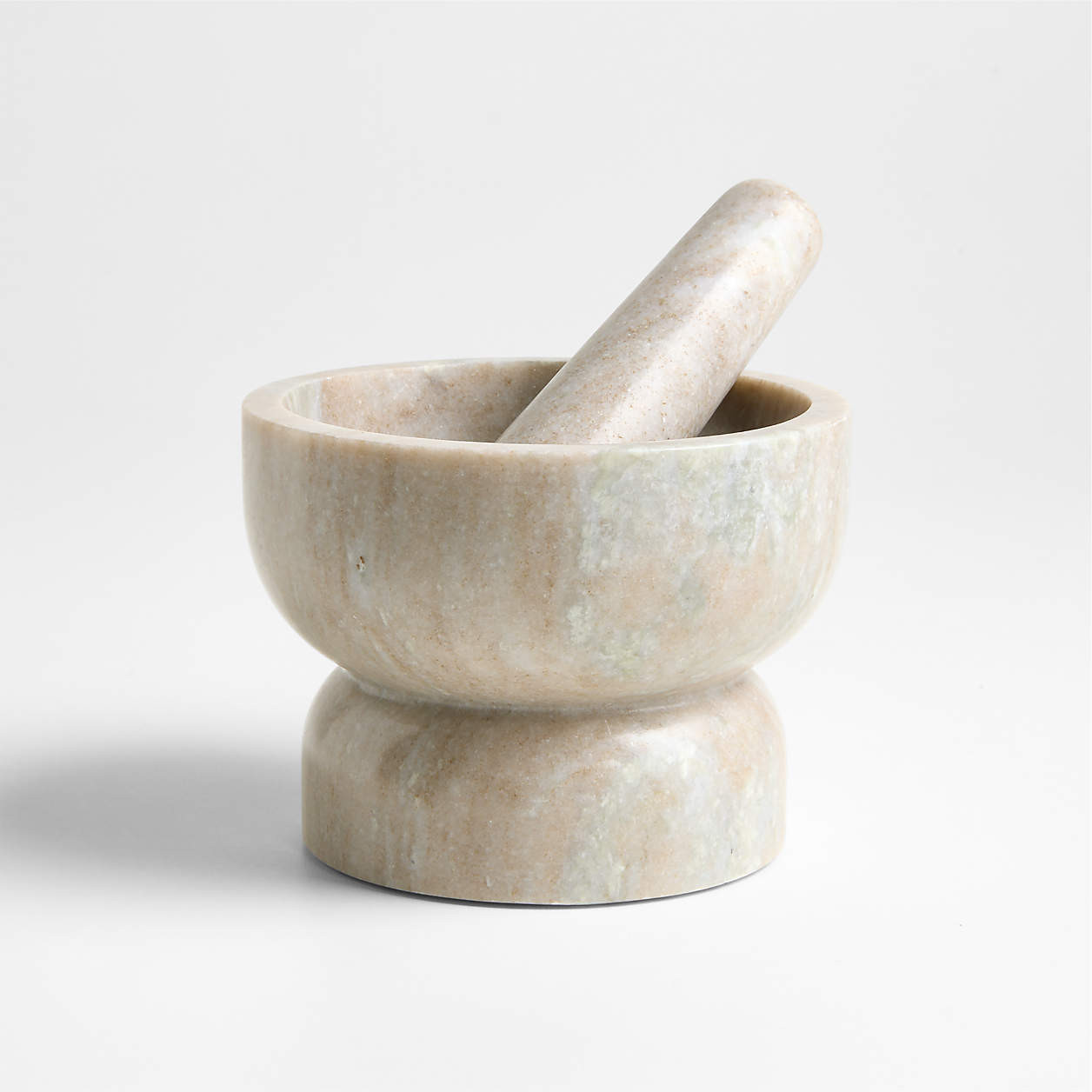 Tuscan Kitchen Marble Mortar and Pestle + Reviews | Crate & Barrel | Crate & Barrel