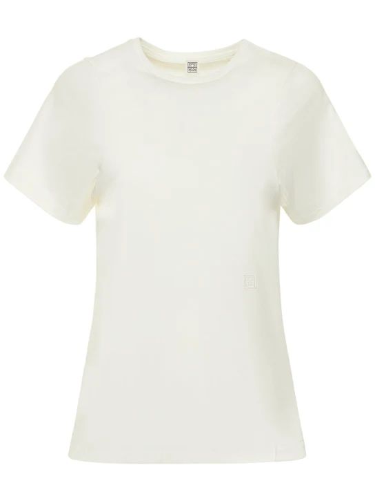 Curved seam cotton t-shirt | Luisaviaroma