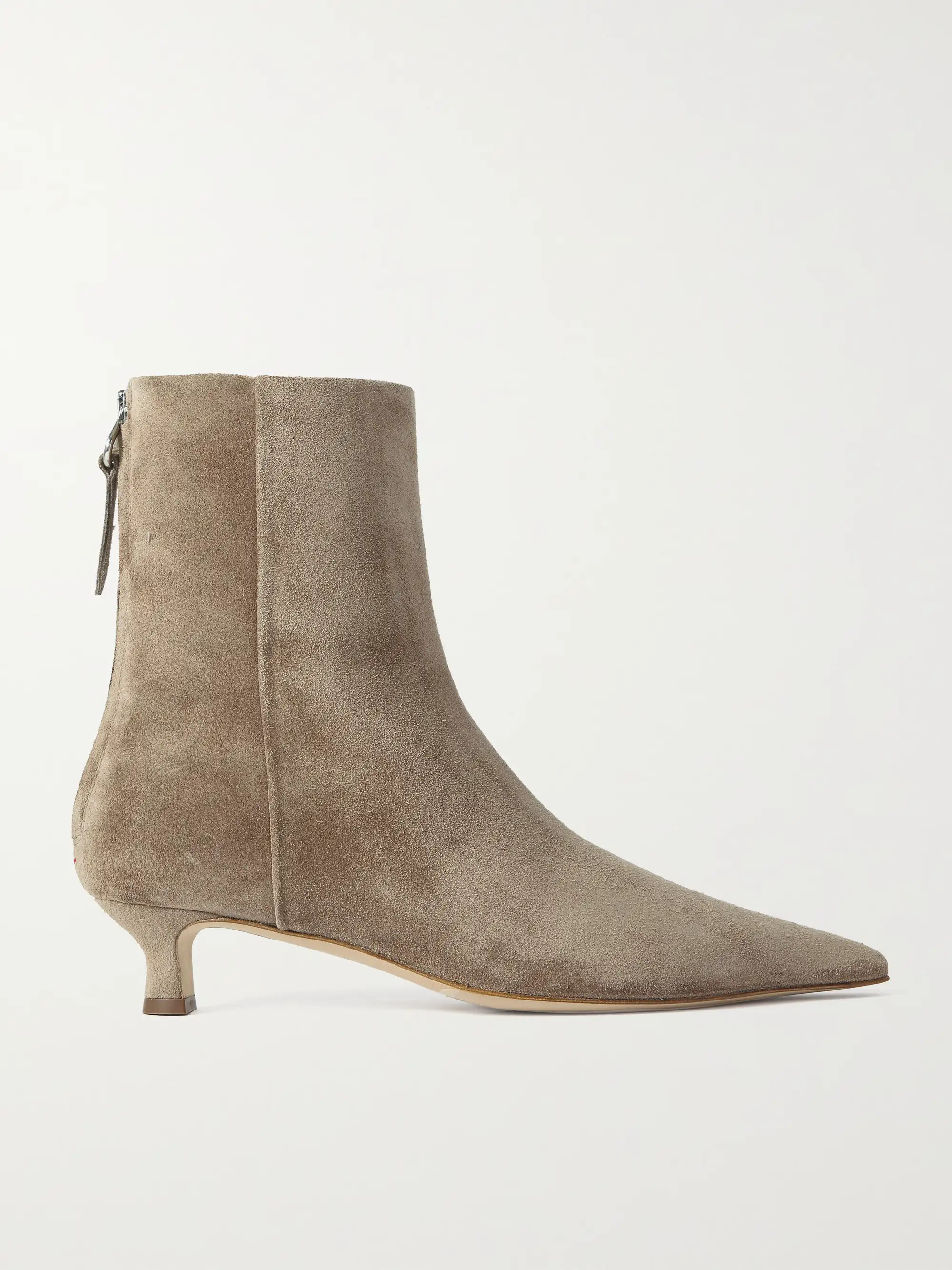 Zoe suede point-toe ankle boots | NET-A-PORTER (US)