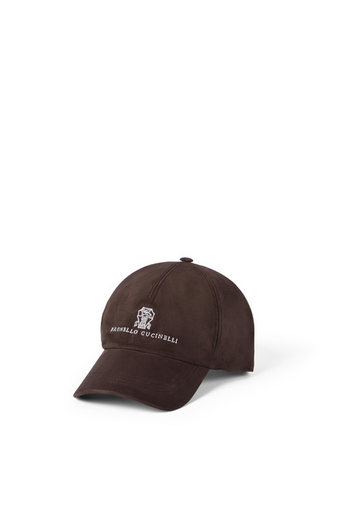 Brunello Cucinelli Suede baseball cap in Coffee at Nordstrom, Size X-Large | Nordstrom