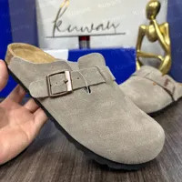 Designer Clogs Sandals Clog Slippers Cork Flat High Quality Fashion Summer Genuine Leather Slide ... | DHGate