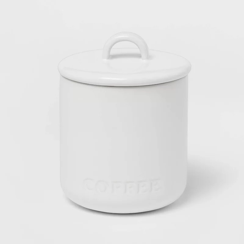 Stoneware Hand Lettered Canister - Threshold™ | Target