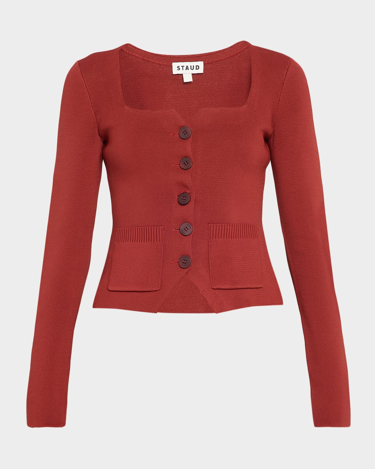 Rachela Knit Button-Front Top | Neiman Marcus