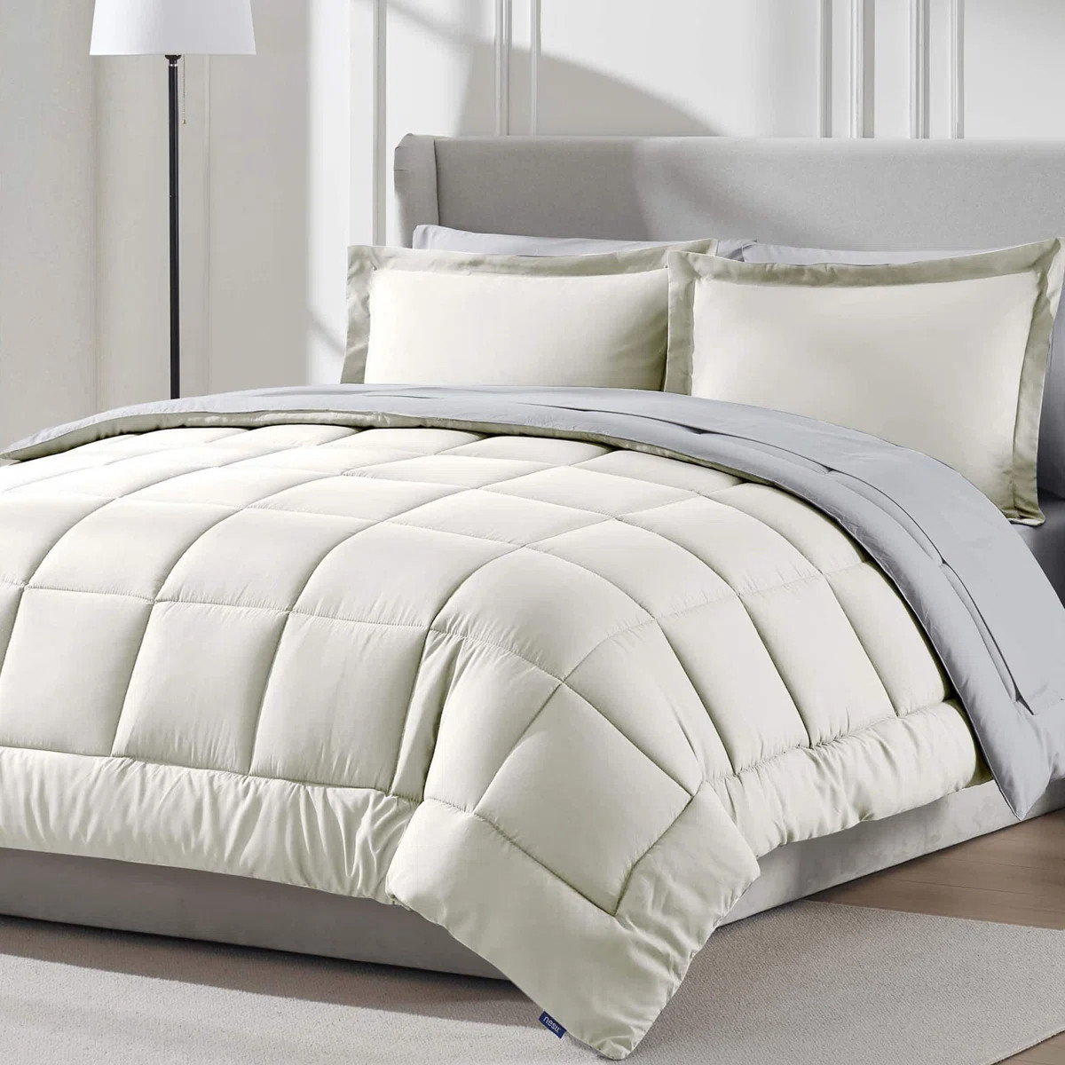 Bed-in-A-Bag Reversible Comforter Set with Bed Sheets | Wayfair North America