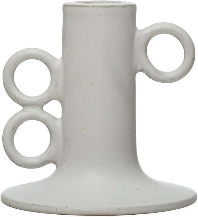 Creative Co-Op Stoneware Taper Holder | Amazon (US)