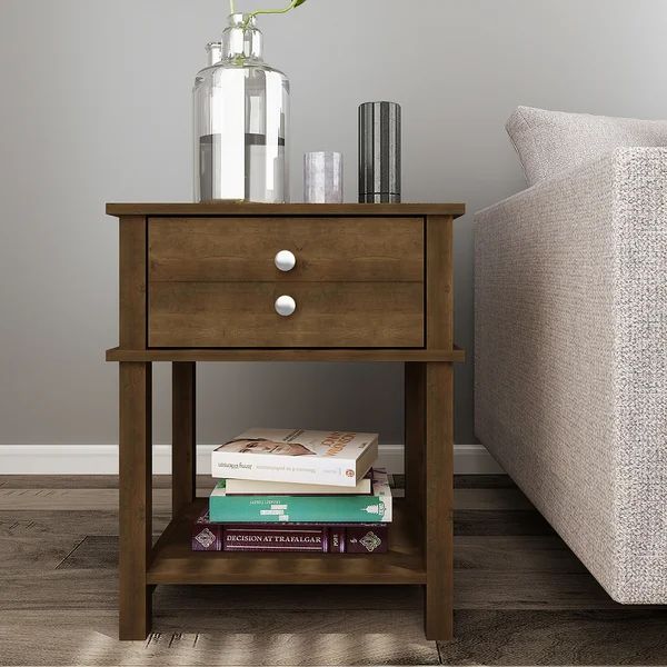 Dury 24.2'' Tall End Table with Storage | Wayfair North America