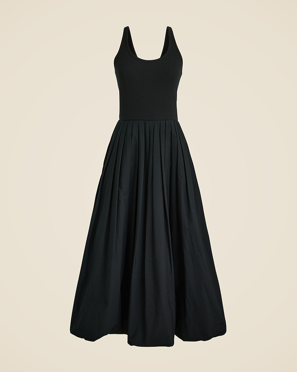 Fitted tank dress with poplin bubble skirt | J. Crew US