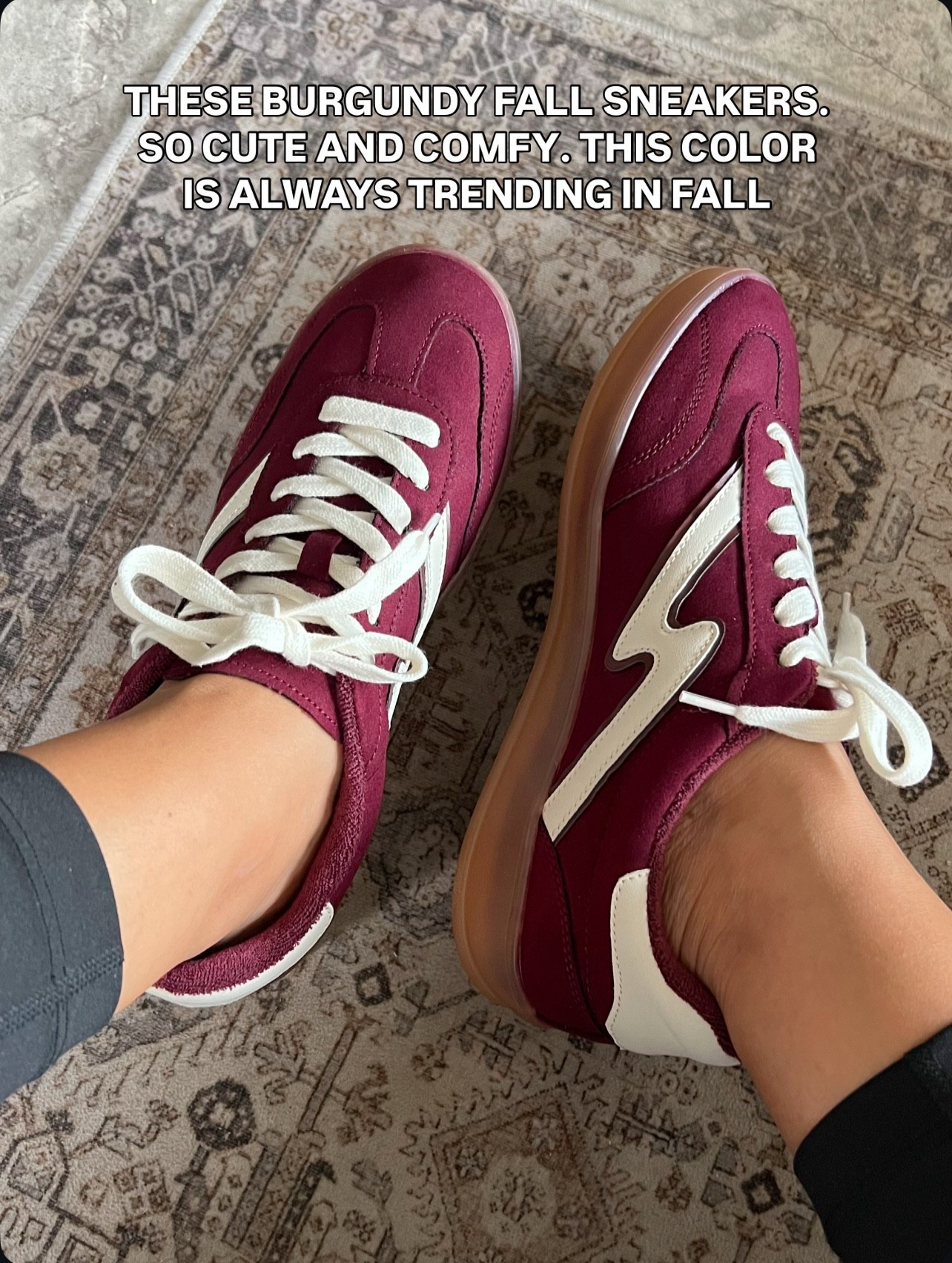 Super cute and comfy burgundy sneakers for fall

#LTKFindsUnder50 #LTKShoeCrush #LTKStyleTip