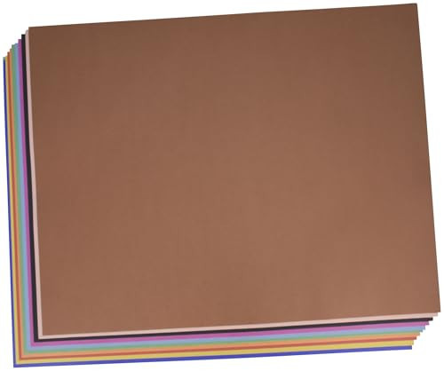 School Smart Railroad Poster Board Paper, 22 x 28 Inches, 4-Ply, Assorted Colors, Pack of 25 | Amazon (US)