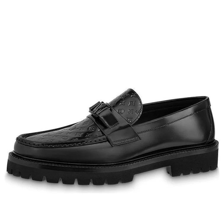 LOUIS VUITTON Major Loafer Shoes 'Black' 1ABFFP | KICKS CREW