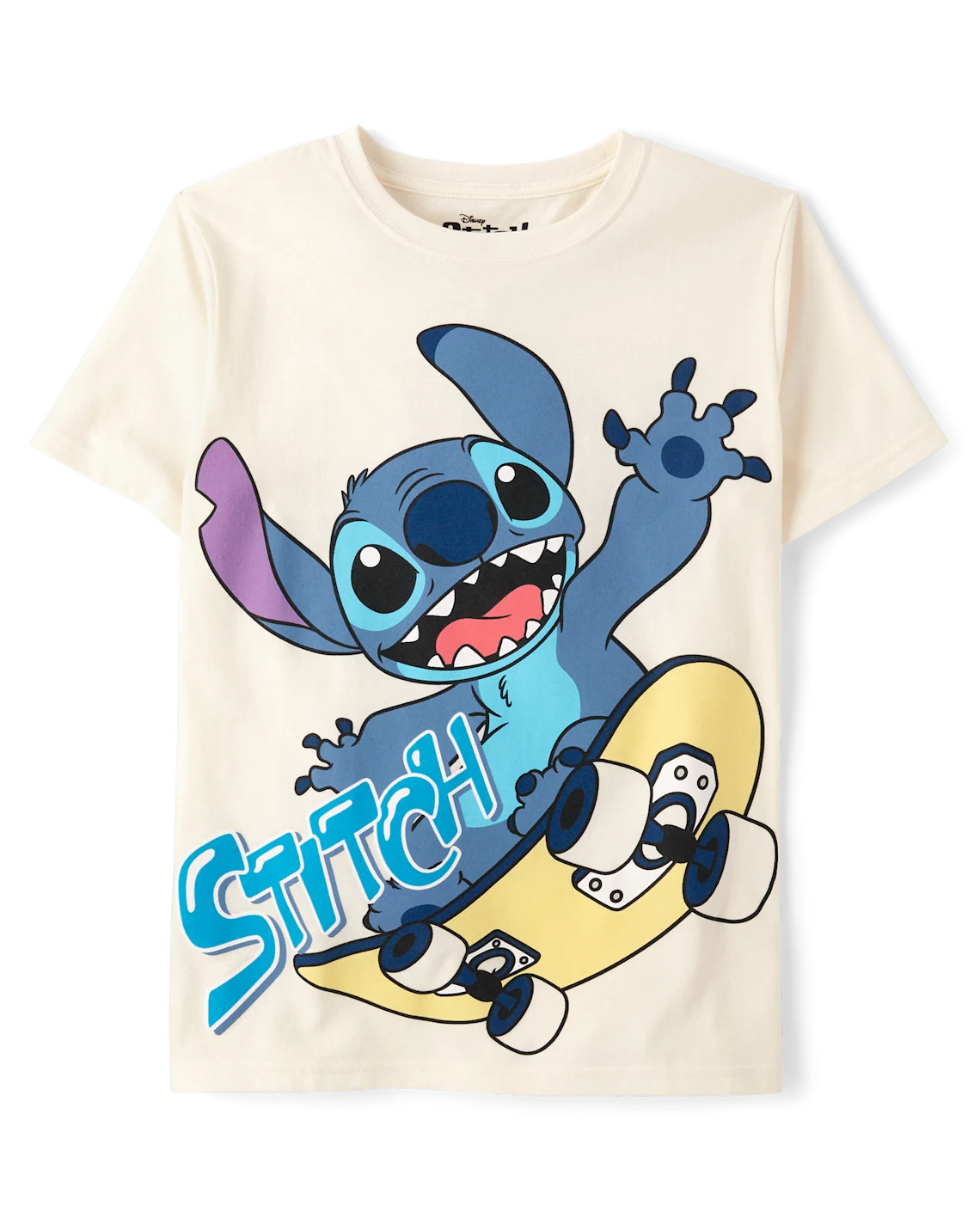 Boys Stitch™ Skateboard Graphic Tee - cream | The Children's Place