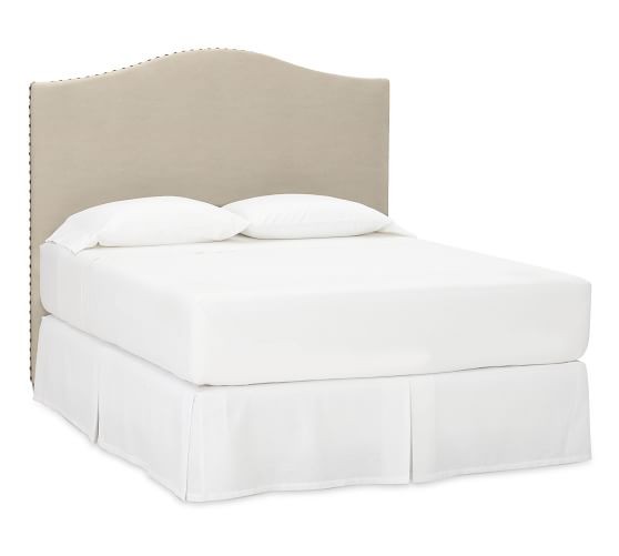 Raleigh Upholstered Curved Headboard | Pottery Barn (US)