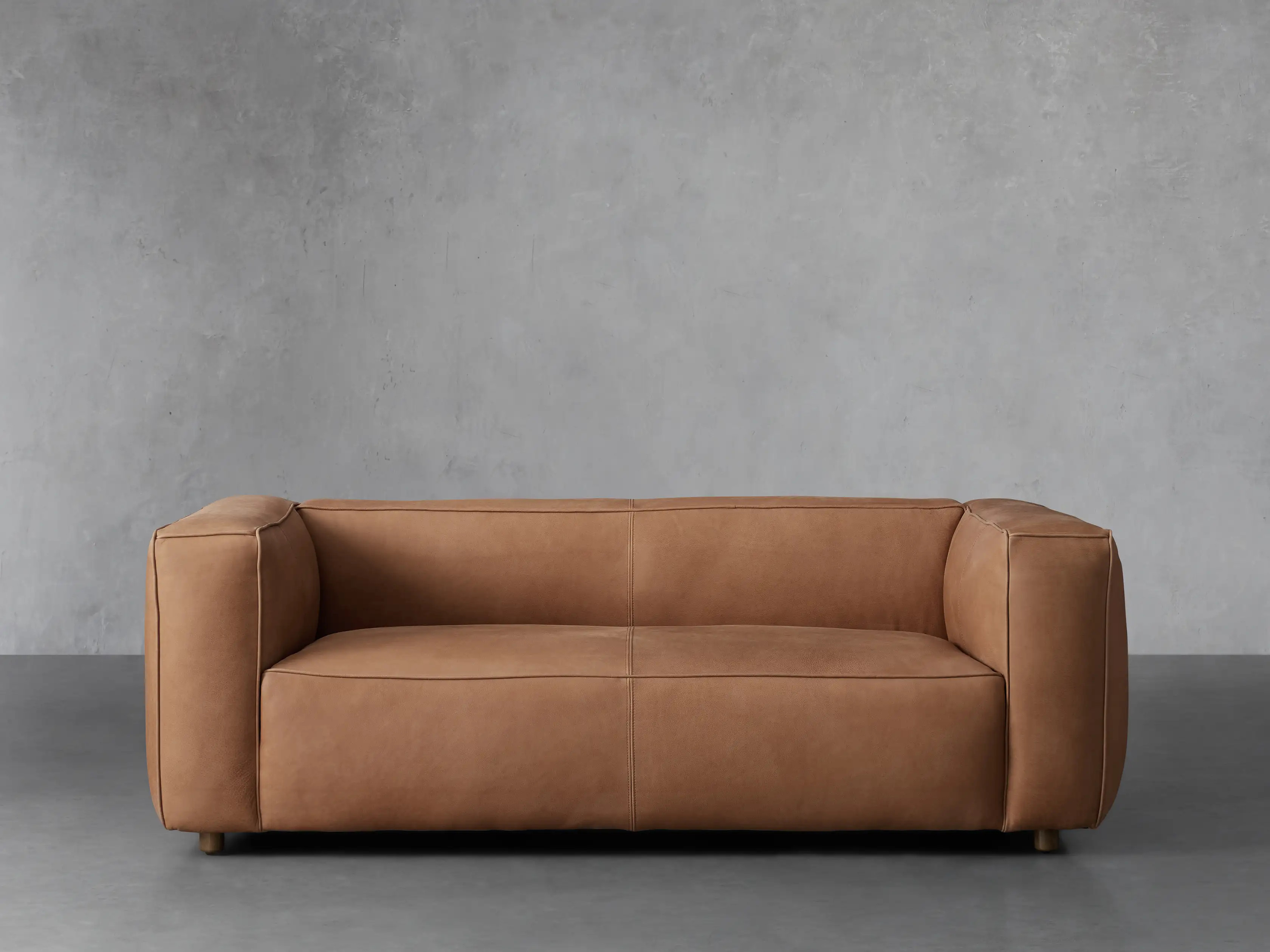 Madrone Leather Apartment Sofa | Arhaus