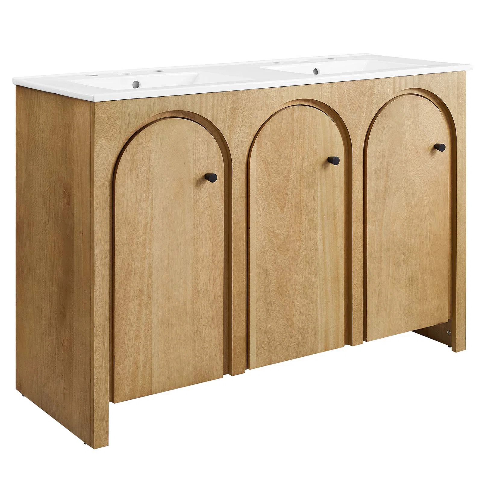Modway Appia 48'' Double Bathroom Vanity with Ceramic Top | Wayfair North America
