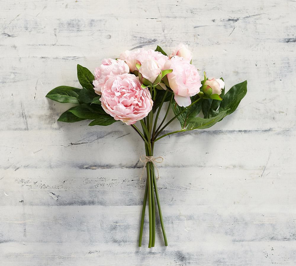 Faux Peony Bouquets | Pottery Barn (US)