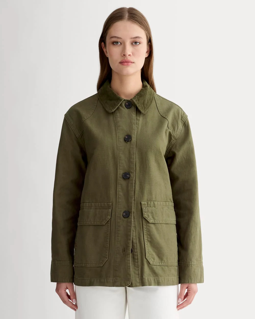 Women's Barn Jacket by Everlane in Olive, Size XL | Everlane