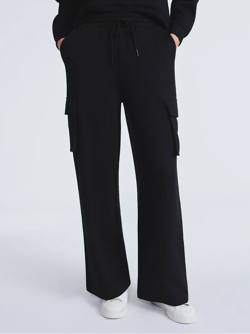 Scoop Women's and Women's Plus New Scubaknit Cargo Pants, Sizes XS-4X - Walmart.com | Walmart (US)