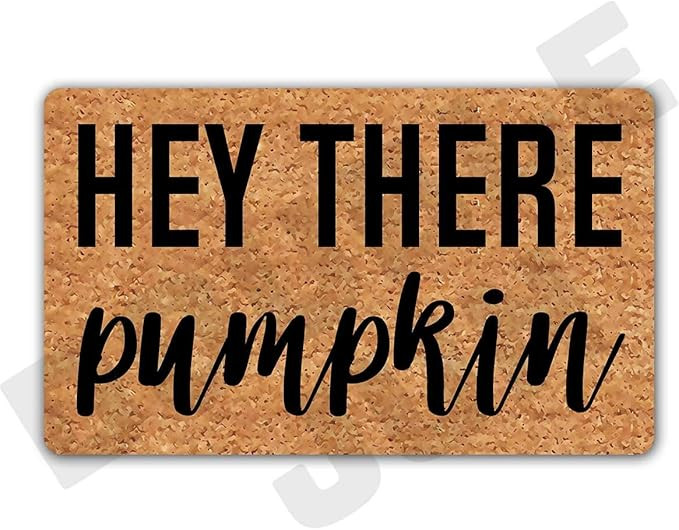 DoubleJun Hey There Pumpkin Funny Entrance Mat Floor Rug Indoor/Outdoor/Front Door Mats Home Deco... | Amazon (US)
