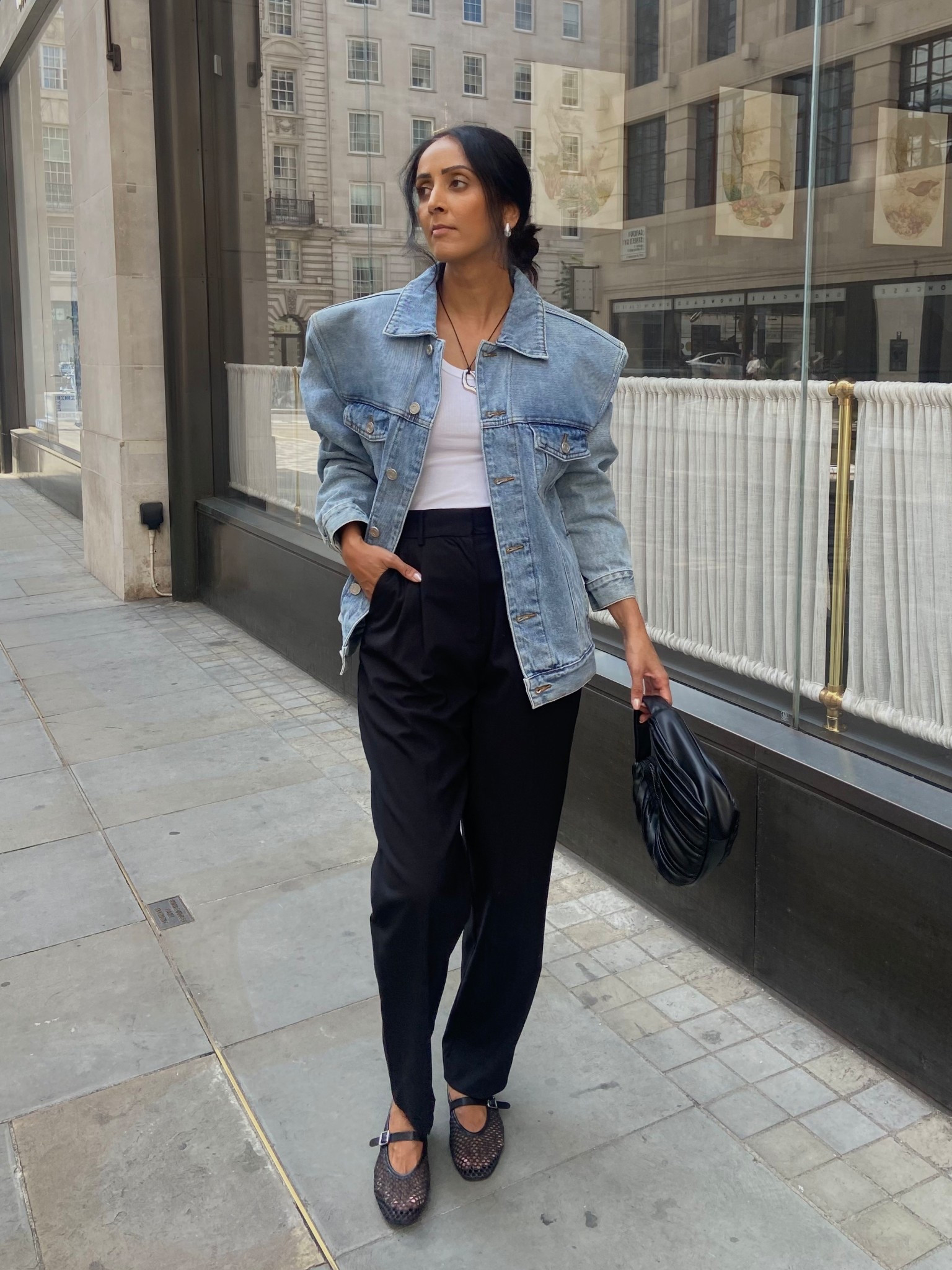 A denim jacket is a wardrobe staple all year round and this one is just a little more elevated 

#LTKautumn #LTKworkwear #LTKstyletip