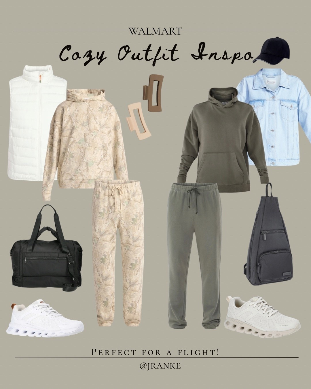 Airport comfy but still cute ✈️ These Walmart finds are my go-to for flights, errands, and busy mom days. Linked everything for easy shopping 🤍


#LTKtravel #WalmartFinds #MomStyle #CozyOutfits #LTKunder50 

#LTKootd #LTKdayinmylife #LTKmomlife