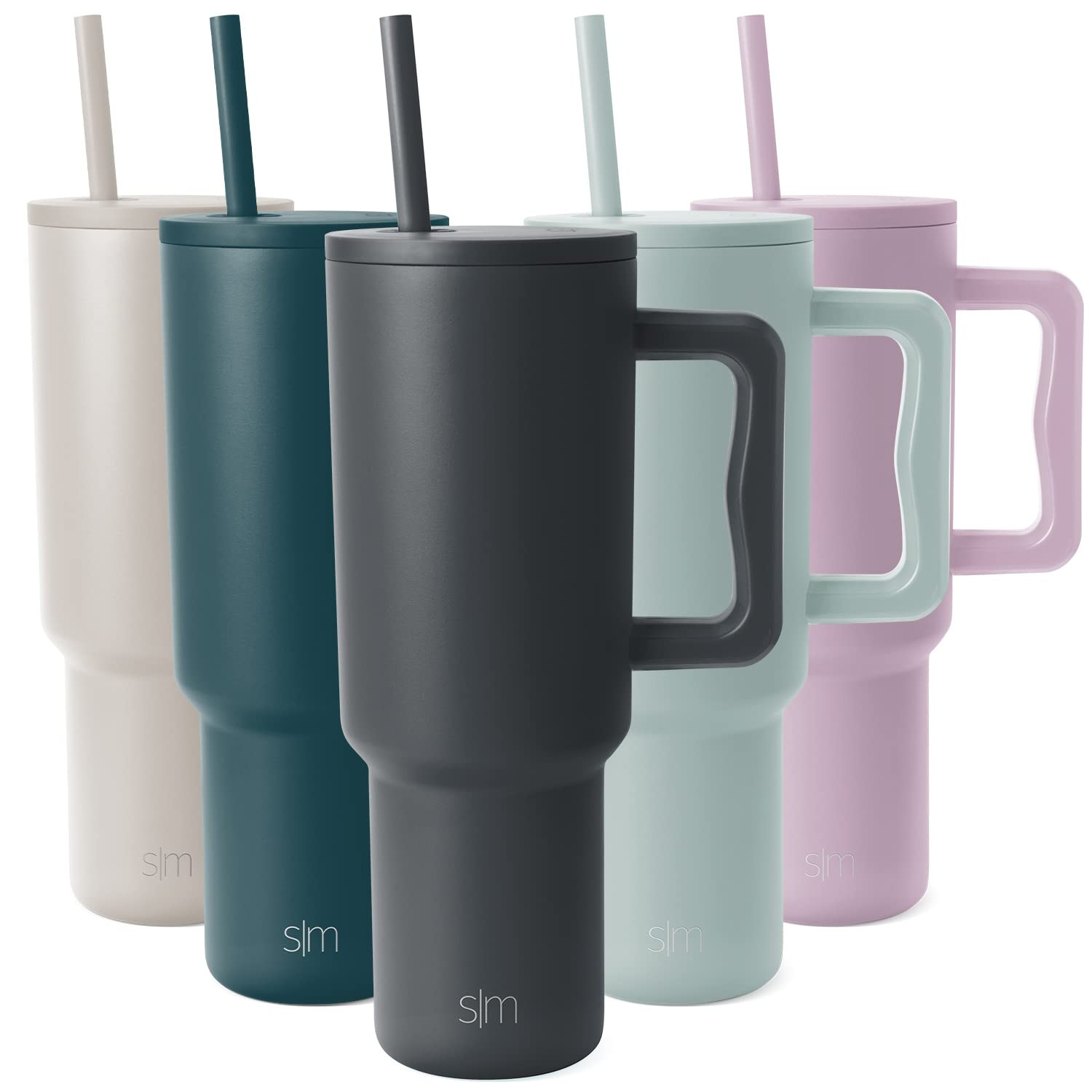 Simple Modern 40 oz Tumbler with Handle and Straw Lid | Reusable Insulated Stainless Steel Travel... | Amazon (US)