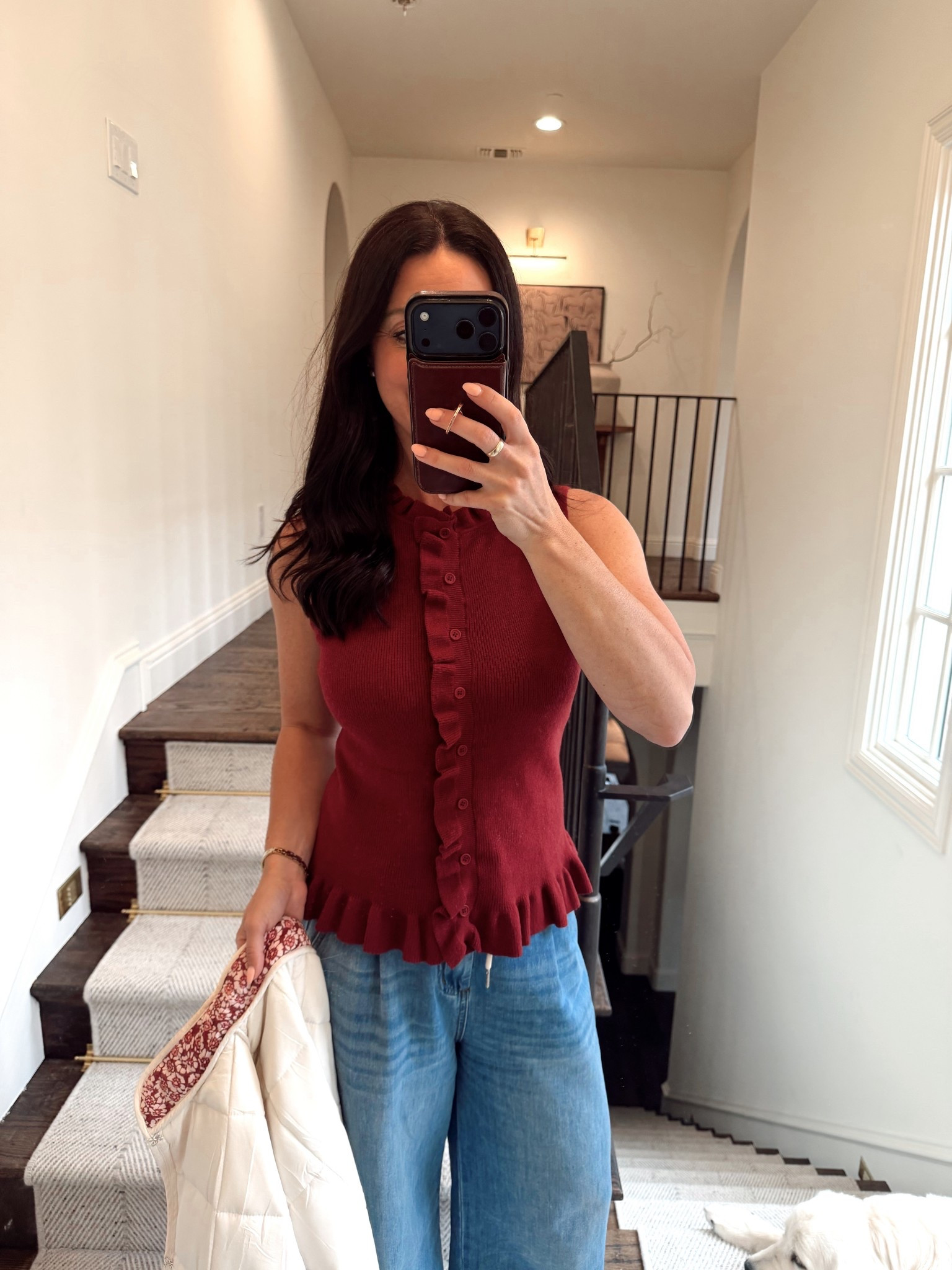 Cutest ruffle sweater tank! On sale for $19 today! Great spring staple 

#LTKSeasonal #LTKootd #LTKOver40