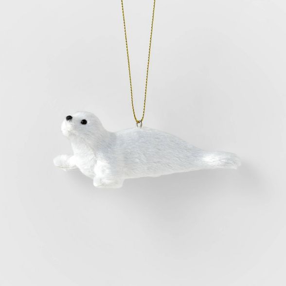 Faux Fur Seal Christmas Tree Ornament - Wondershop&#8482; | Target