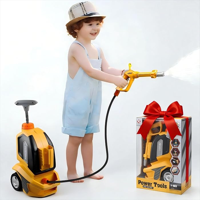 Kids Clean Car Wash Toy, Kids Power Washer, Toddler Cleaning Set Pretend Play Tools Role Playing ... | Amazon (US)