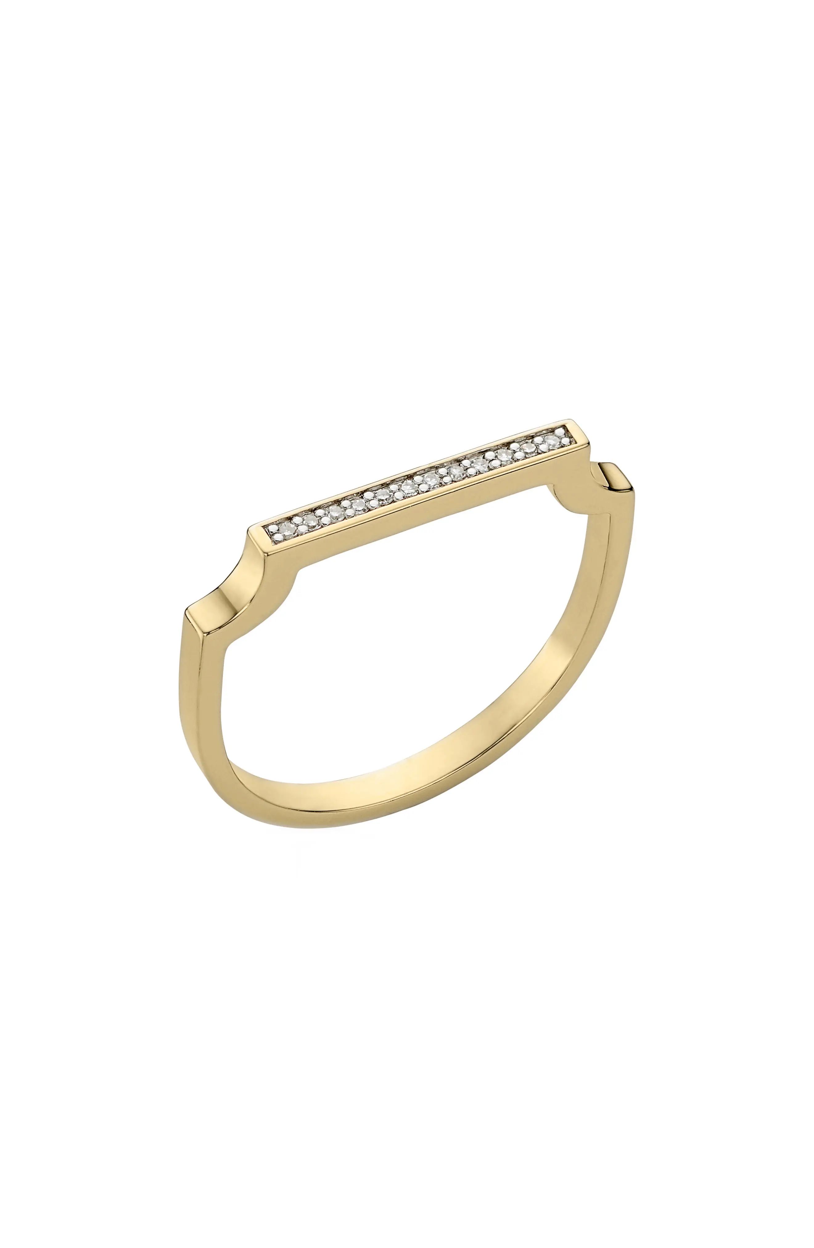 Women's Monica Vinader Signature Thin Diamond Ring | Nordstrom