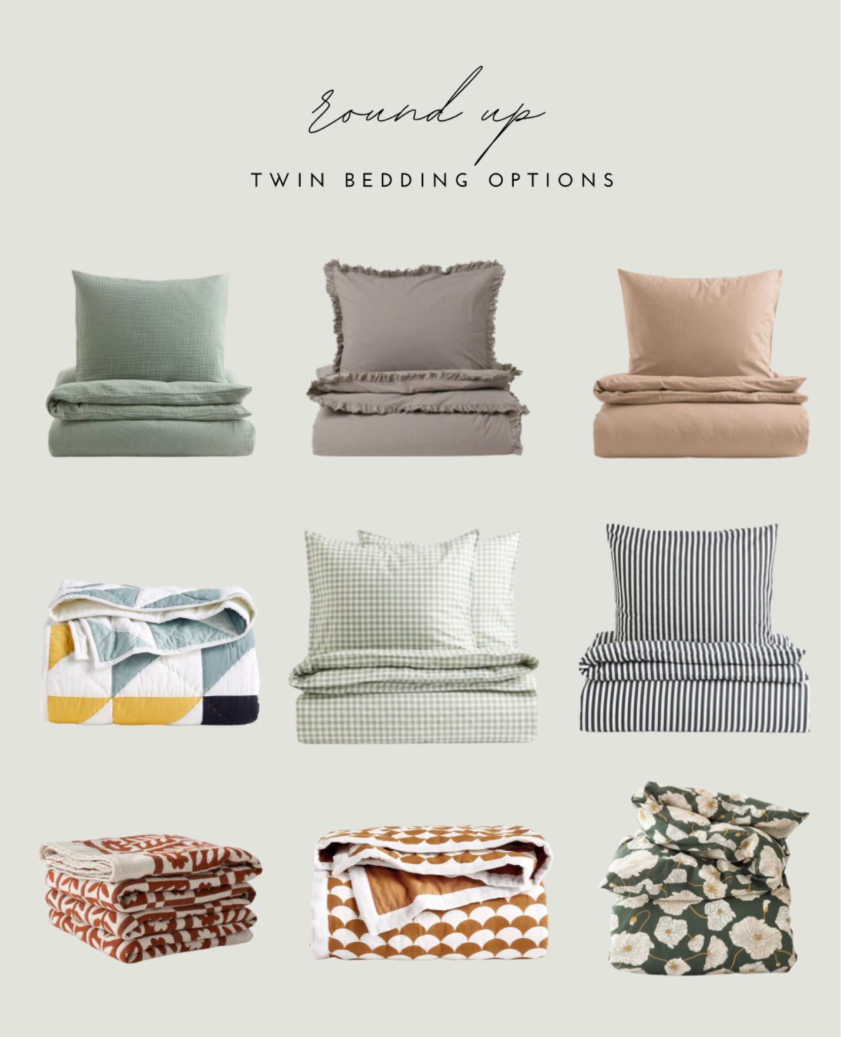 Twin size bedding for a dorm, kids bedroom, teen bedroom. Affordable and high quality bedding. Stripe duvet, gingham and checker. Floral duvet. 


#LTKhome #LTKBacktoSchool #LTKkids