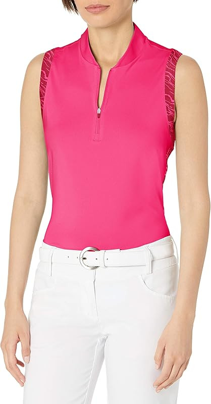 adidas Women's Ultimate365 Primegreen Sleeveless Polo Shirt | Amazon (US)